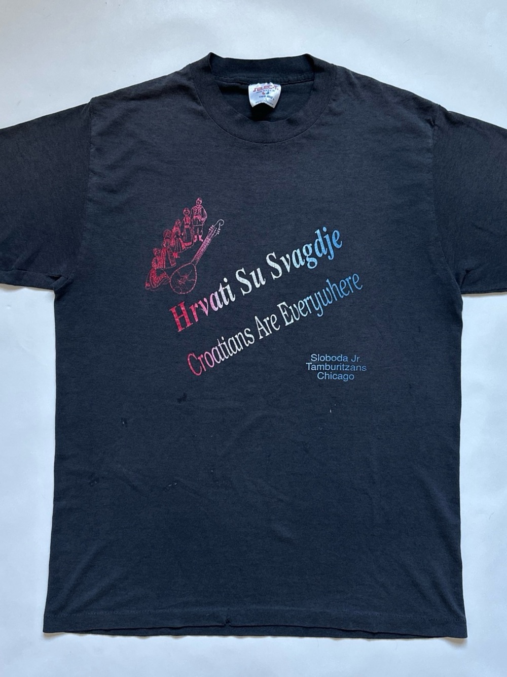 Vintage single stitch made in USA distressed paper thin tee